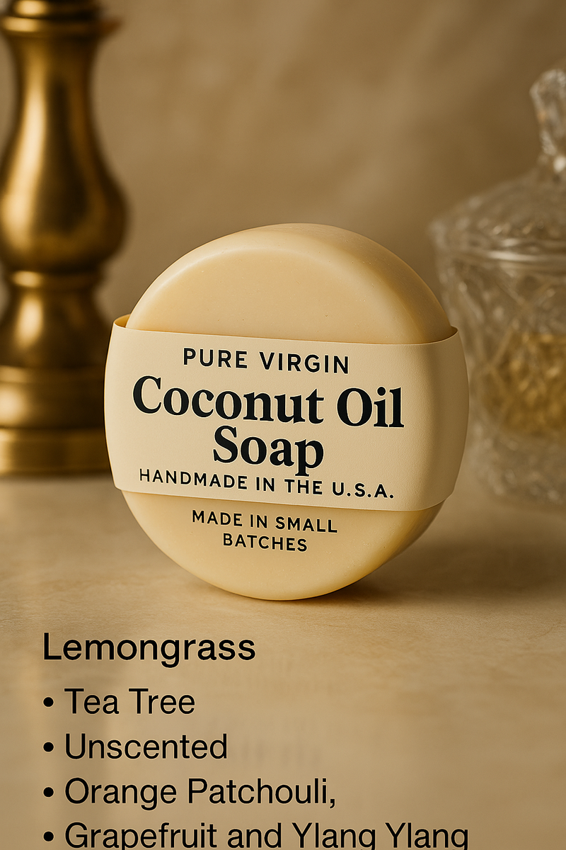 Pure Premium Creations – Handcrafted Coconut Oil Soap Sandalwood and Ylang Ylang
